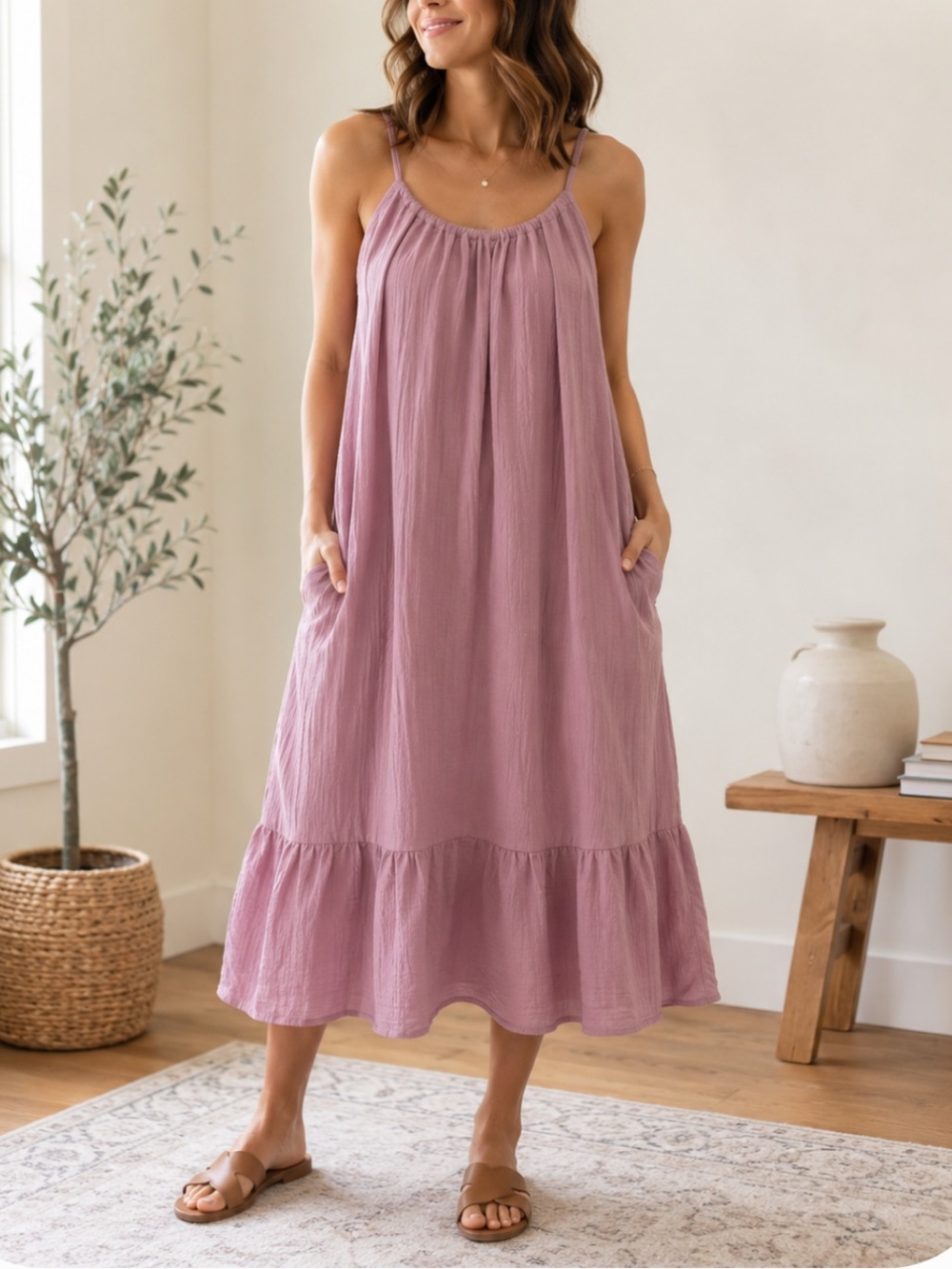 Farmhouse Frocks Gauze cotton dress NWT